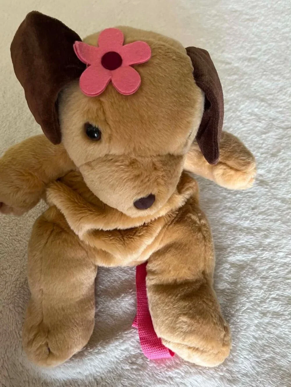 Gymboree Brown Dog Plush Backpack Purse 15 inches